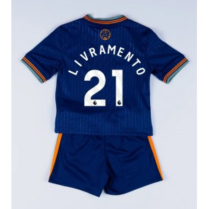 Newcastle United Tino Livramento #21 Dětské Alternativní dres komplet 2025-26 Krátký Rukáv (+ trenýrky)
